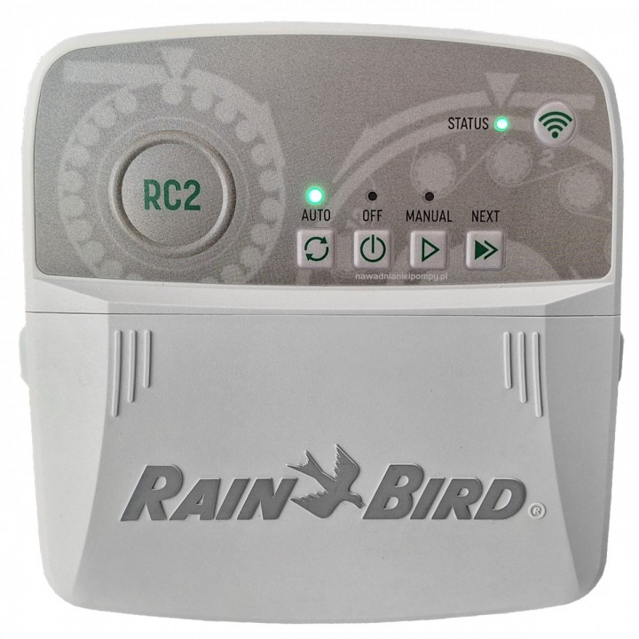 RC2i 4 sekcje wewnętrzny sterownik nawadniania z WiFi Rain Bird